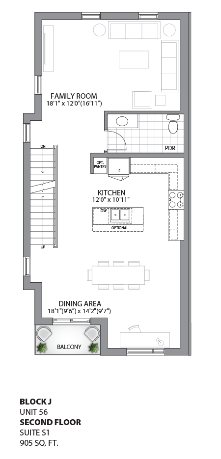 Floorplan - UNIT 56 - Second Floor