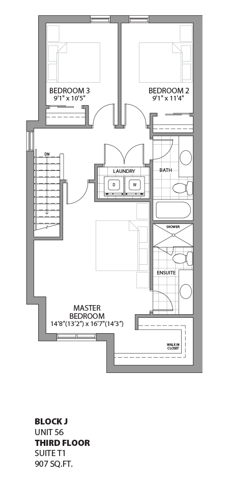 Floorplan - UNIT 56 - unit56-Third Floor