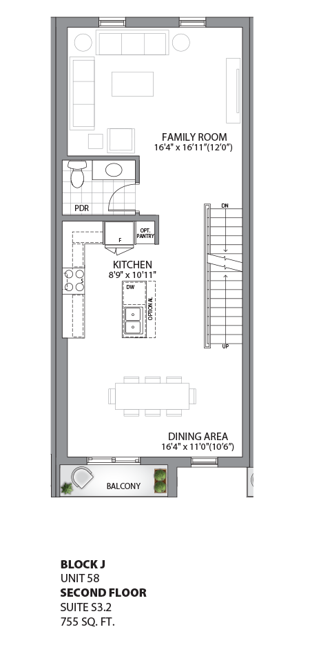Floorplan - UNIT 58 - Second Floor