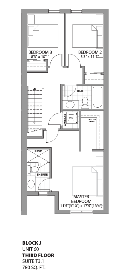 Floorplan - UNIT 60 - unit60-Third Floor