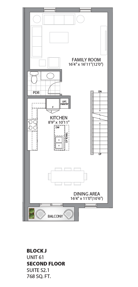 Floorplan - UNIT 61 - Second Floor