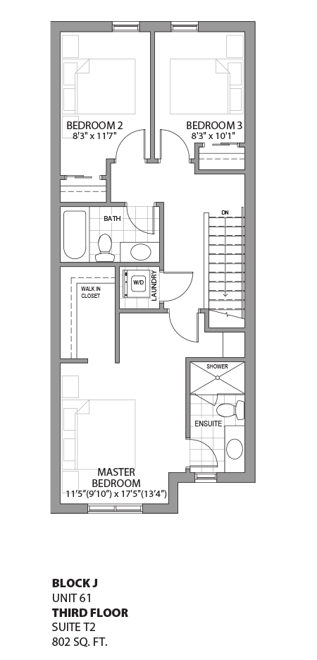 Floorplan - UNIT 61 - unit61-Third Floor