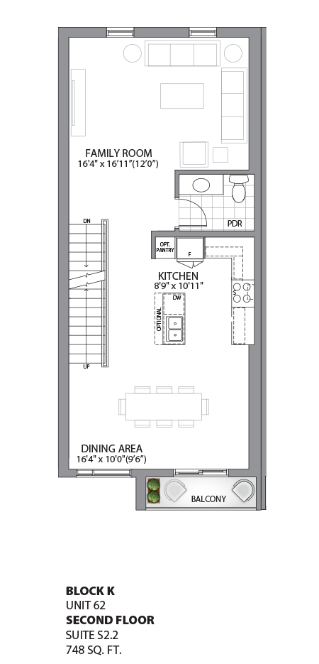 Floorplan - UNIT 62 - Second Floor