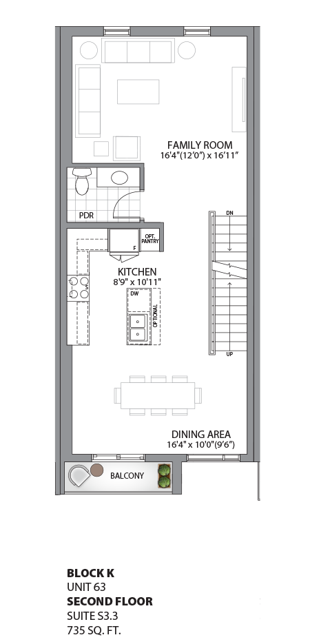 Floorplan - UNIT 63 - Second Floor