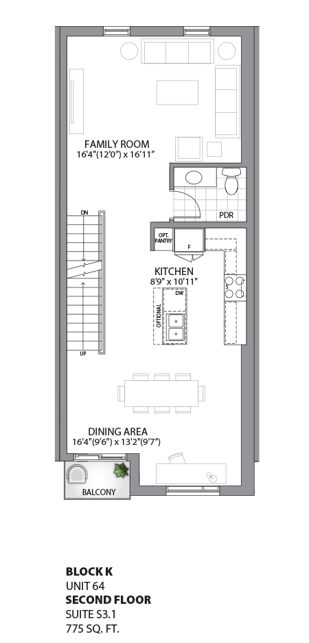 Floorplan - UNIT 64 - Second Floor