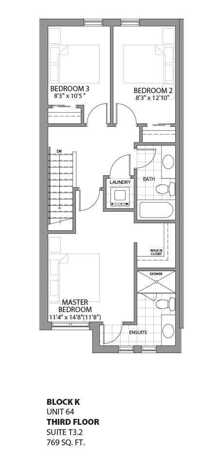 Floorplan - UNIT 64 - unit64-Third Floor