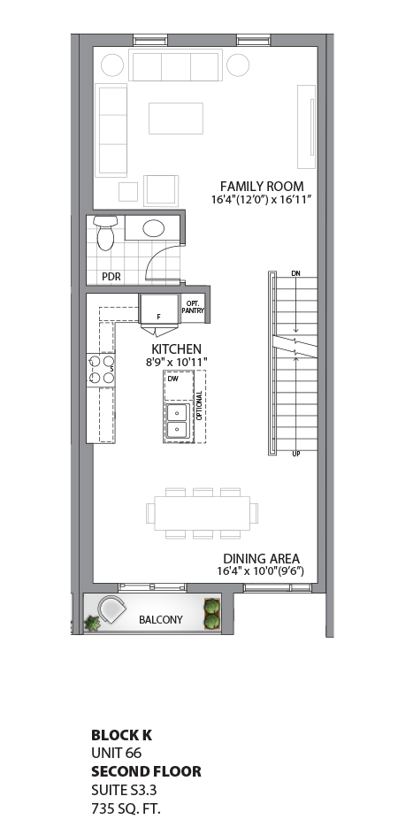 Floorplan - UNIT 66 - Second Floor