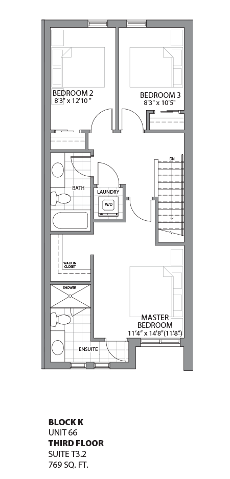 Floorplan - UNIT 66 - unit66-Third Floor